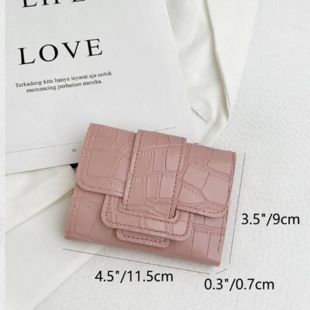 Stylish slim small wallet for women