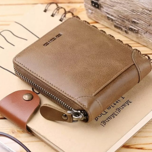 Best bifold Multi-card PU Leather with coin pocket and zipper