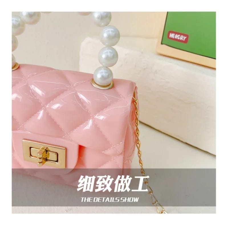 Pearl Handle Mini Handbag