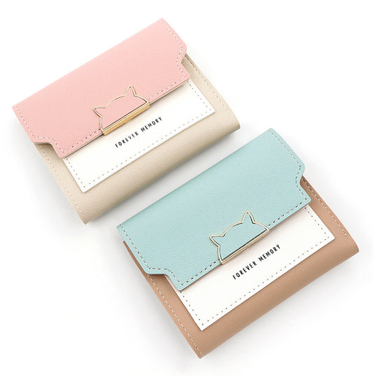 New Style Small Wallet Female Short Foldable Fashionable Wallet